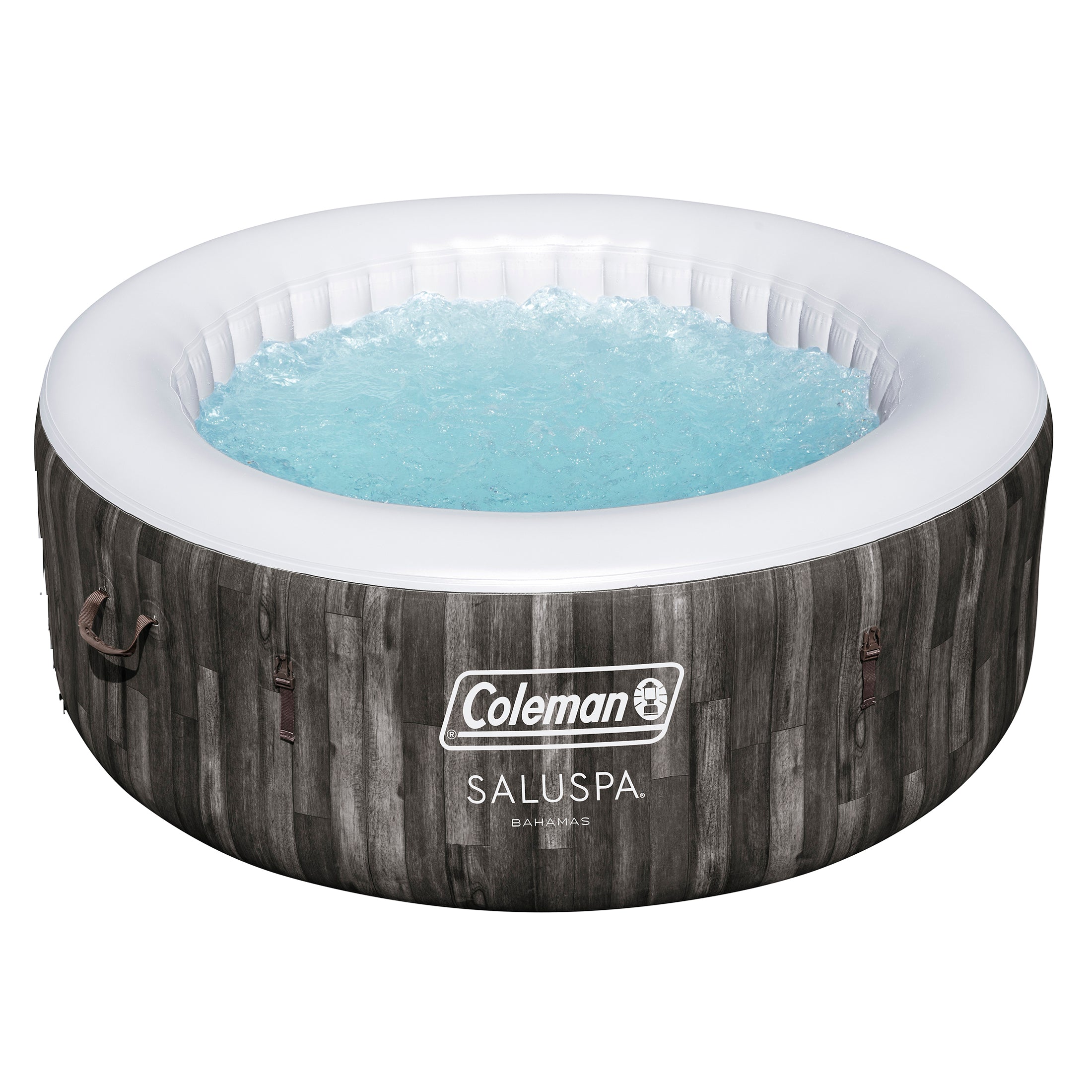 Coleman SaluSpa Bahamas AirJet Hot Tub Liner Replacement. Gray Wood