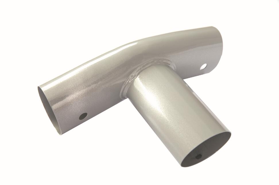 Power Steel and Steel Pro MAX Oval Above Ground Pool T-Connector F Replacement. Light Gray