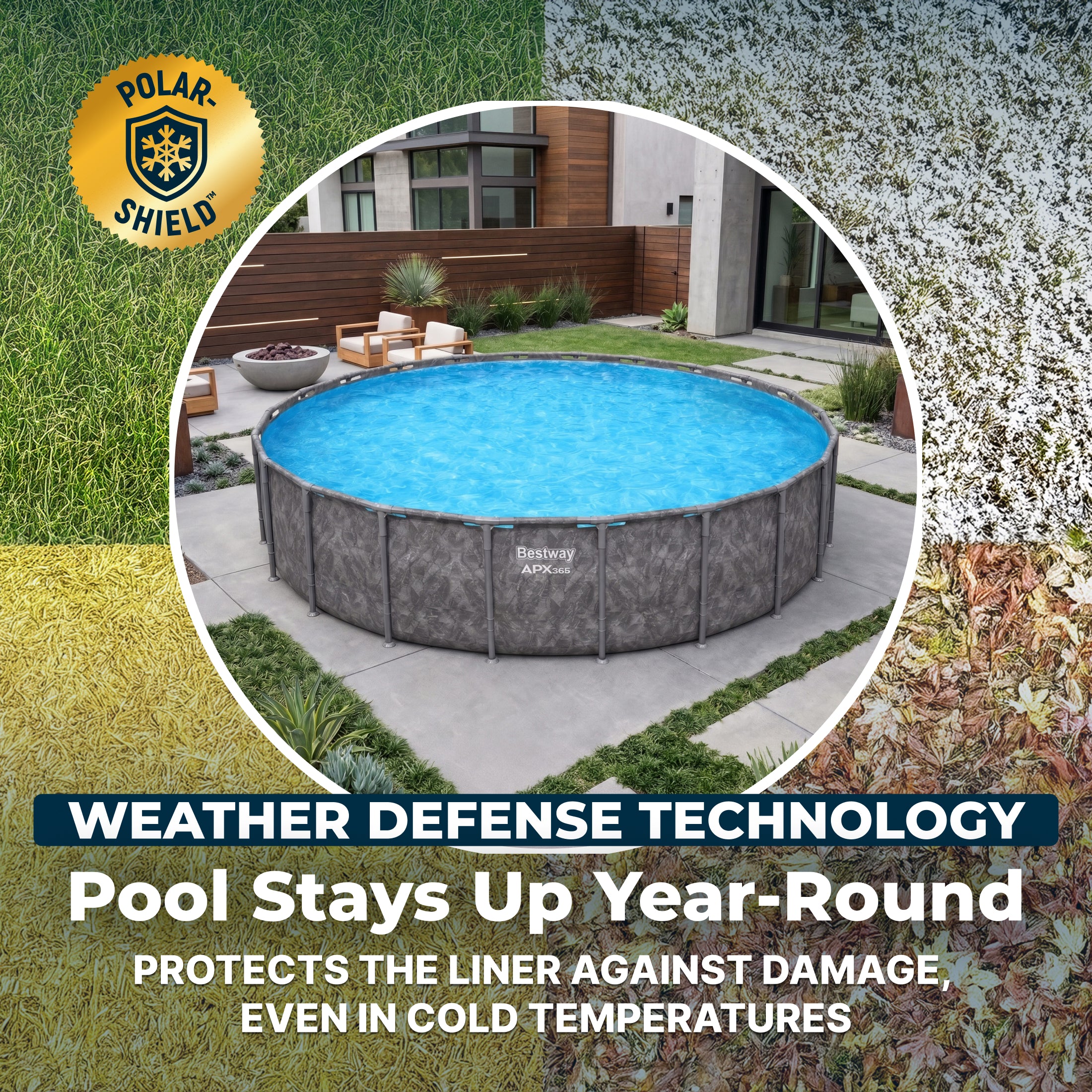 Bestway APX 365 22' x 52 Round Above Ground Pool Set - Image 5