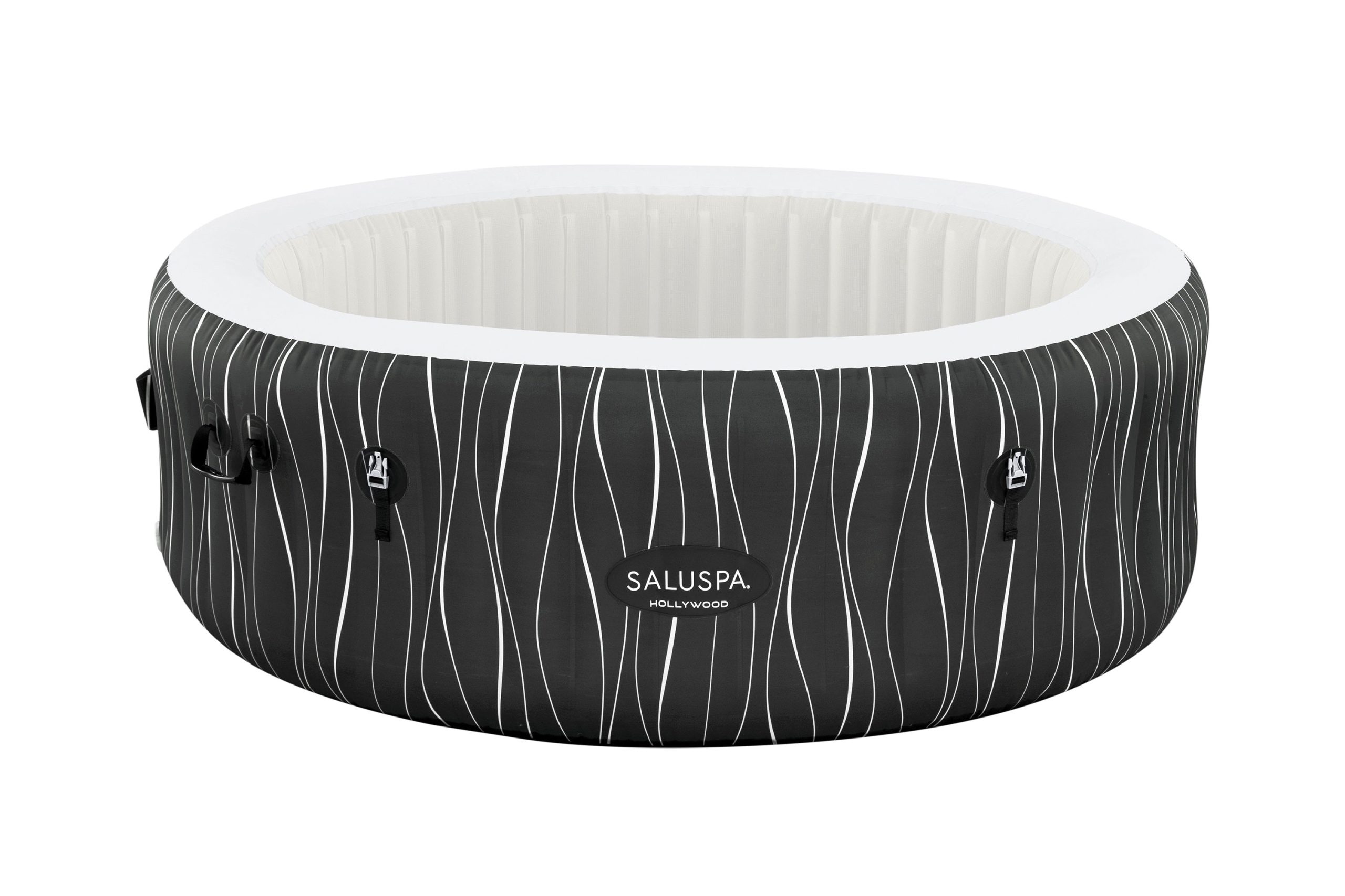 SaluSpa Hollywood AirJet Hot Tub Semi-Transparent Liner Replacement. Black Waves